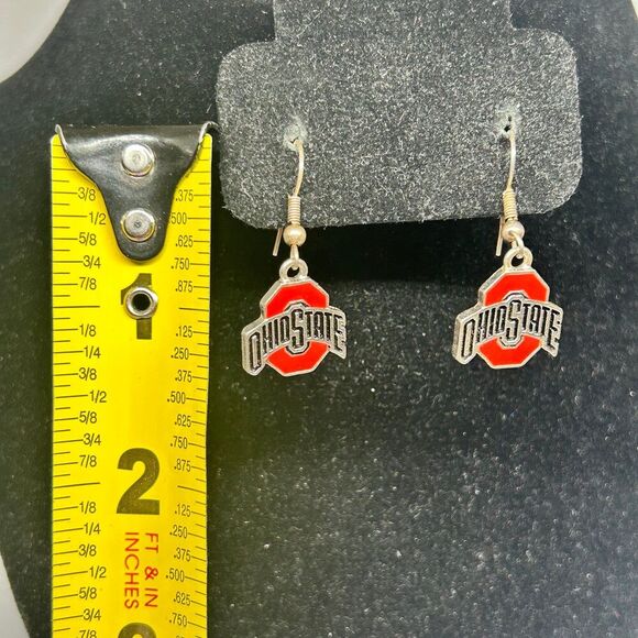 NCAA Ohio State Buckeyes Dangle Earrings - Picture 3 of 3